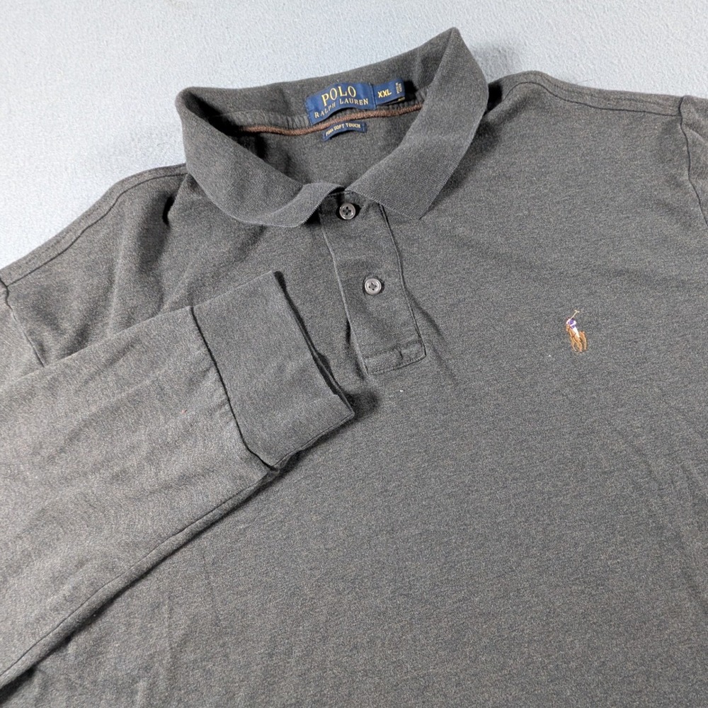 Polo Ralph Lauren Long Sleeve Polo Mens Size XXL Pima Soft Touch Flesh Pony